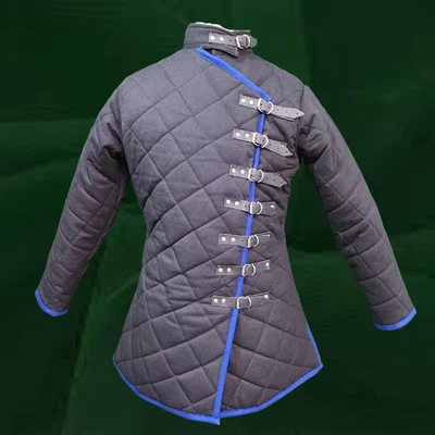 Medieval Padded Gambeson Armor Quilted Jacket for LARP, Reenactment, SCA Cosplay - Image 1 of 4