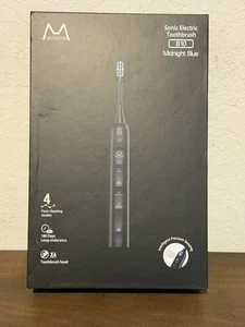 Marlincare Sonic Electric Tooth Brush B10 Black W/ 4 Toothbrush Heads-Brand New - Picture 1 of 2