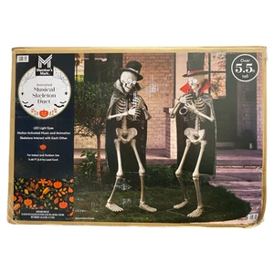 Member's Mark Motion Activated Musical Halloween Skeletons, Set of 2 - Picture 1 of 3