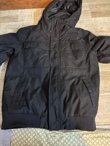 THE NORTH FACE GOTHAM III  DOWN WARM INSULATED MENS JACKET LARGE BLACK HOODED - Picture 1 of 11