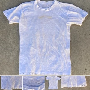 Vtg Military White Undershirt Tee Type 1 Class 1 Laundry Marked Patina Size 4 - Picture 1 of 24