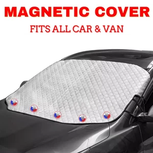 Magnetic Car Sun Shade Windshield Front Window Cover UV Visor Universal Fit - Picture 1 of 20