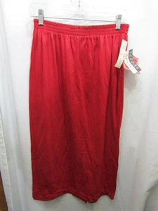 NUEVA MUJER SANDRA GRIS FALDA DEPORTIVA ROJA TALLA L CINTURA PLANA 14" LARGO 32" - Imagen 1 de 5