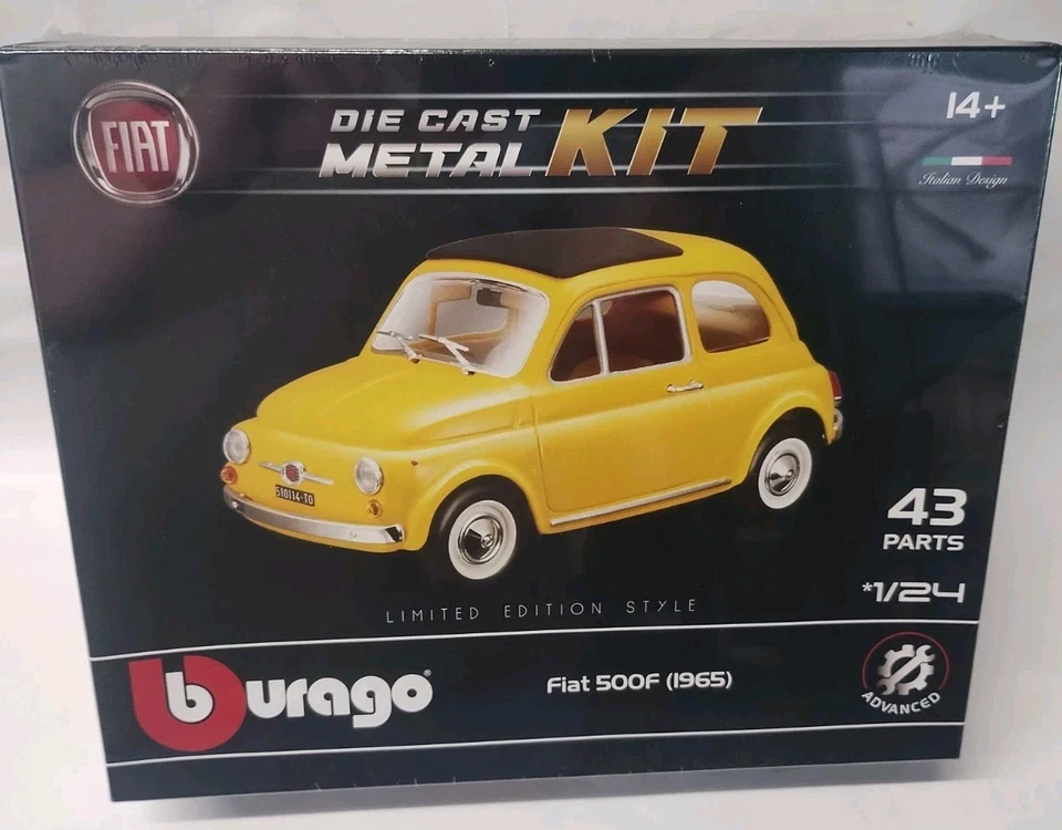 Bburago FIAT 500F 1965 Kit Scatola di Montaggio Scala  1:24 Edizione Limitata IT - Immagine 1 di 2