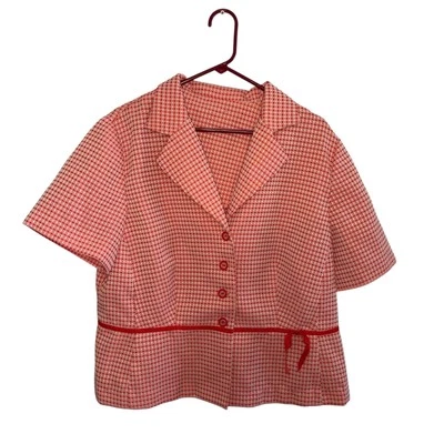 Conjunto de traje estampado rosa y blanco sin marca Foto 1 de 4