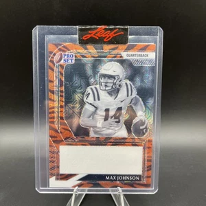 Max Johnson 2022 Pro Set Pre production Proof 1/1 Tiger Stripe - Picture 1 of 2