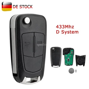 2 Tasten Funk Schlüssel 433MHz für Opel Corsa D Meriva B 2010 - 2014 + PCF7941 - Bild 1 von 9