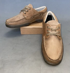 Clarks Men’s Classic Boat Shoes, Tanned. UK Size 8 Suede Leather - Picture 1 of 9