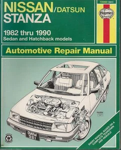 72060 HAYNES NISSAN/DATSUN STANZA SEDAN & HATCHBACK  REPAIR MANUAL 1982-1990 VG - Picture 1 of 1