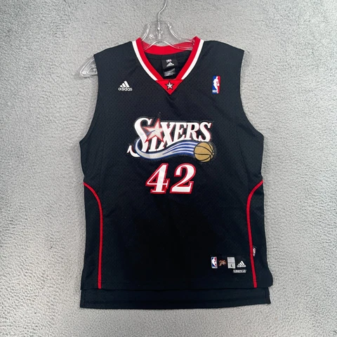 Philadelphia 76ers Youth Adidas Swingman Jersey Elton Brand #42 Size Large Cover