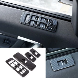 Carbon ABS Window Lift Switch Button Trim For Land Rover Discovery Sport 2015-19 - Foto 1 di 12