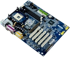 Gigabyte Ga-8stxc Pga478 3x Ddr 5x Pci Agp Cnr Mainboard - Picture 1 of 2