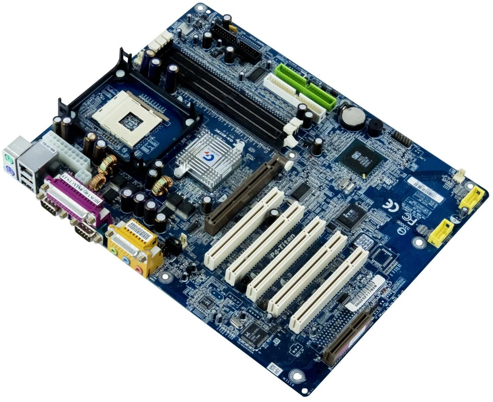 Gigabyte Ga-8stxc Pga478 3x Ddr 5x Pci Agp Cnr Mainboard - Image 1 of 2