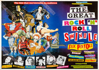 Repro Vintage The Sex Pistols Great Rock And Roll Swindle Film Poster A1 A2 A3 • 11.44€