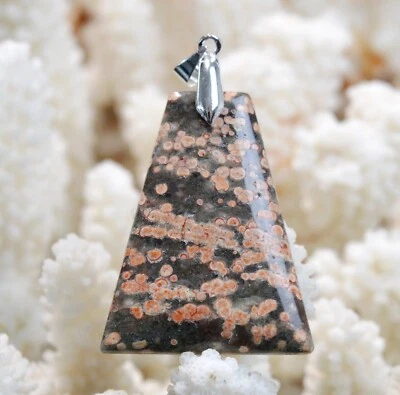 Obsidiana "Nenúfar" 42 Quilates - Colgante Cabujón Piedra Natural - Méjico - Imagen 1 de 2