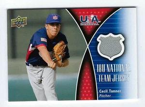 2009 UD USA 18U NATIONAL TEAM GAME JERSEY CECIL TANNER 18U-CT UPPER DECK - Bild 1 von 2