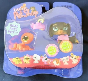 LPS Littlest Pet Shop Dachshund Dog & (Real Feel) Orange Gecko #325, #326 - Picture 1 of 2