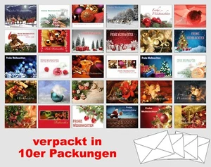 Weihnachtskarten mit Umschlag Set Grusskarten Weihnachten bedruckbar #ABC - Bild 1 von 5