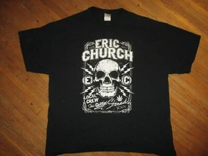 2XL ERIC CHURCH STILL GETTING STONED LOCAL CREW CONCERT T SHIRT Skull Tour XXL - Picture 1 of 2