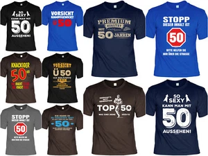 T-Shirt zum 50.Geburtstag - 50 Jahre - Geburtstagsshirt 50 Sprüche Geschenk 50ig - Bild 1 von 28