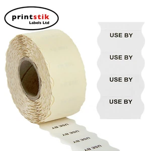 Use By Black Price Gun Labels 26x12mm CT4 Various Quantities Lynx Puma Motex - Picture 1 of 4