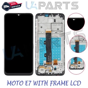 For Motorola Moto E7 6.5'' LCD Touch Screen Digitizer Display Assembly Black - Picture 1 of 4