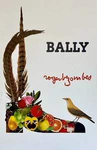 NEW Bally Roger Bezomes Vintage French Shoe Art Poster Wall Art Print Canvas - Picture 1 of 5
