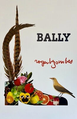 NEW Bally Roger Bezomes Vintage French Shoe Art Poster Wall Art Print Canvas - Image 1 of 4