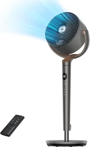 Fan for Bedroom, 120ยฐ Oscillating Standing Fan, Quiet Floor Fan with DC Motor, 8 - Picture 1 of 7