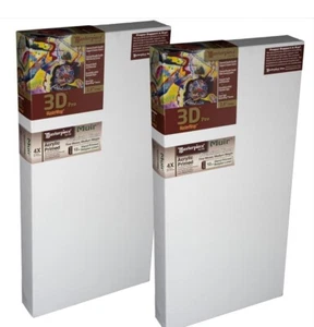 MASTERPIECE 3D Pro 2.5” Deep Muir Belgian Linen 12oz. Canvas 13x21 (2 Pack) - Picture 1 of 4