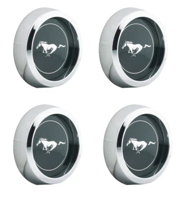 ¡Nuevo! Juego de tapacubos centrales cromados Ford Mustang Magnum 500 1965-1973 tamaño 2 1/8" Foto 1 de 4