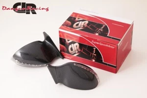 Mirror LED carbon look mirror manual adjust RHD For Volvo V40/S40 [1995-2004] - Picture 1 of 4