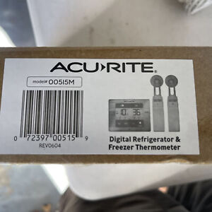 AcuRite Model 00515M White Digital Wireless Refrigerator/Freezer Thermometer