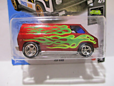 70'S VAN CUSTOM W / REAL RIDERS HOK APPLE RED KANDY & CLEARED (ON THE CARD)