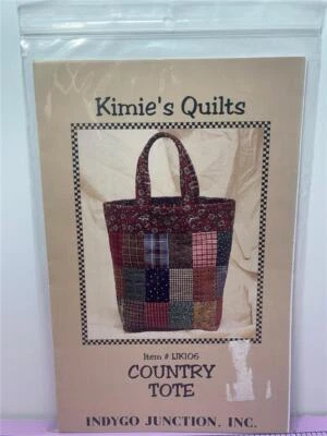 INDYGO JUNCTION KIMIE'S QUILTS Pattern COUNTRY TOTE PATTERN - Item #106 - Image 1 of 2