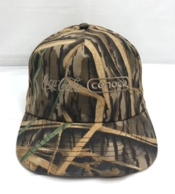 NUEVO Sombrero Gorra Coca Cola Conoco Lona Camuflada - Snapback Ajustable - Camuflaje Foto 1 de 4