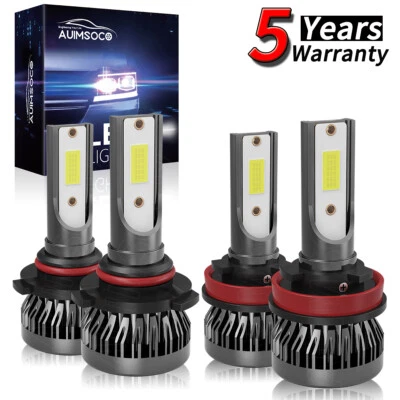 For Chevrolet Avalanche 2007-2013 Combo 4Pcs LED Headlight Kit Bulbs Hi/Lo Beam - Image 1 of 4