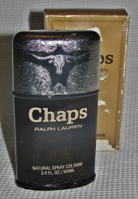 Nuevo de Lote Antiguo 1979 Ralph Lauren Chaps Hombres Spray Natural Colonia en CAJA 3,4 oz 100 ml Foto 1 de 4