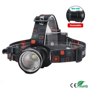 1000LM LED Headlamp Zoom Waterproof Adjustable Focus Hunting Head Torch 3-Mode