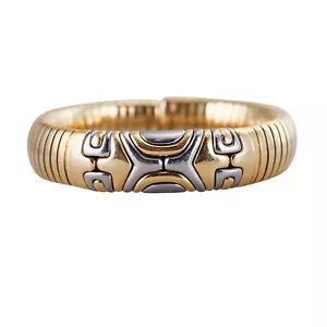 Bvlgari Bulgari Alveare Gold Steel Tubogas Bracelet - Picture 1 of 4