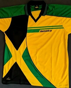 Sun Island Sport Jamaica Pullover Jersey Men's L Green Yellow Color Block  - Bild 1 von 8