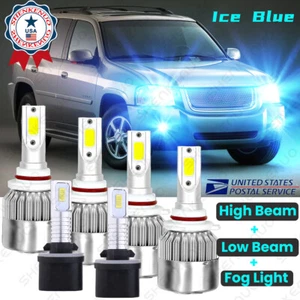 For GMC Envoy XL 2002 2003 2004-2006 Combo Azul Faros LED +Bombillas antiniebla - Picture 1 of 11