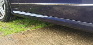 MERCEDES E CLASS COUPE C207 W207 PASSENGER SIDE NSF SIDE SKIRT BLUE 359 - Picture 1 of 2