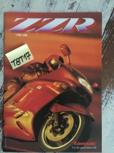 Kawasaki ZZ-R1100 ZZ-R600 ZZR 1100 600 Prospecto Moto Folleto Publicidad - Imagen 1 de 5