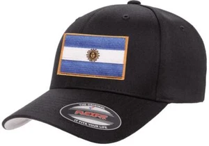 Argentina Country Flag Flexfit 6277 Athletic Baseball Fitted Hat Cap - Picture 1 of 26
