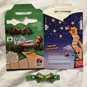 Taco Bell Nintendo 64 Video Game Voyage Mario 1997 Meal Box Donkey Kong Bowser - Picture 1 of 18