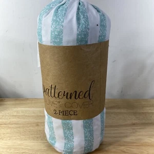 2 Piece Patterned Duvet Cover Set Seasonal Lite Blue - Picture 1 of 4