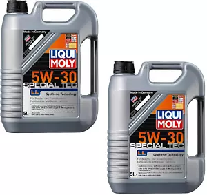 10x LiTer PACK SPECIAL TEC LL 5W-30 DIESEL GAS Engine Motor Oil For BMW Mercedes - Picture 1 of 4