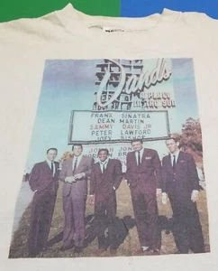 VINTAGE RAT PACK LAS VEGAS FRANK SINATRA DEAN MARTIN SAMMY DAVIS T-SHIRT OZEANE 11! - Bild 1 von 14