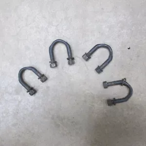 1963-1979 CORVETTE SPICER STYLE HALF SHAFT DIFFERENTIAL U BOLTS WITH NUTS SET 4 - Picture 1 of 1